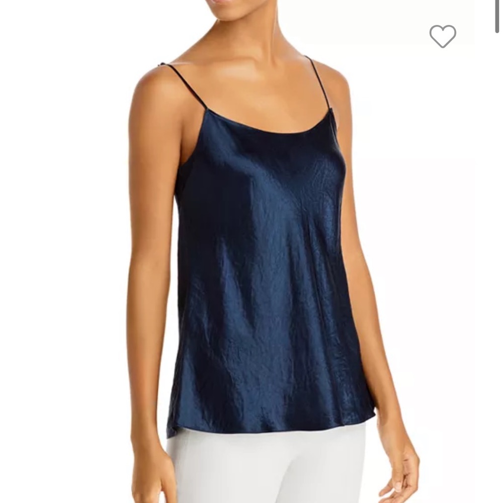 Vince Satin Camisole in Coastal Blue L